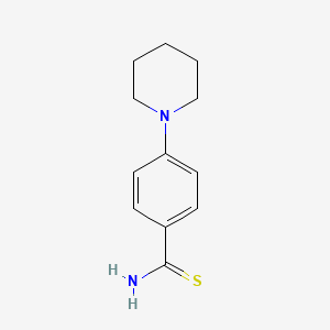 molecular formula C12H16N2S B3154571 4-(Piperidin-1-yl)benzene-1-carbothioamide CAS No. 779310-82-6