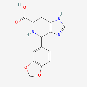 molecular formula C14H13N3O4 B3154575 4-(2H-1,3-Benzodioxol-5-yl)-3H,4H,5H,6H,7H-imidazo[4,5-c]pyridine-6-carboxylic acid CAS No. 779316-39-1