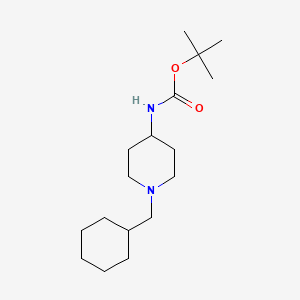 molecular formula C17H32N2O2 B3154580 tert-Butyl 1-(cyclohexylmethyl)piperidin-4-ylcarbamate CAS No. 779339-14-9