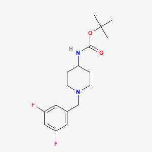 molecular formula C17H24F2N2O2 B3154587 tert-Butyl 1-(3,5-difluorobenzyl)piperidin-4-ylcarbamate CAS No. 779339-16-1