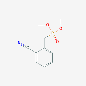 molecular formula C10H12NO3P B3154618 2-[(Dimethoxyphosphinyl)methyl]benzonitrile CAS No. 78022-18-1