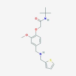 N-(tert-butyl)-2-(2-methoxy-4-{[(2-thienylmethyl)amino]methyl}phenoxy)acetamide