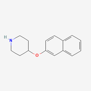 molecular formula C15H17NO B3154633 2-Naphthyl 4-piperidinyl ether CAS No. 78055-93-3