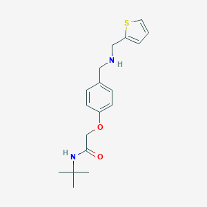 molecular formula C18H24N2O2S B315464 N-(tert-butyl)-2-(4-{[(2-thienylmethyl)amino]methyl}phenoxy)acetamide 