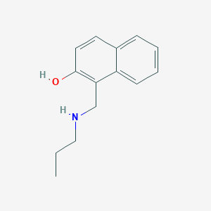 molecular formula C14H17NO B3154642 1-[(Propylamino)methyl]naphthalen-2-ol CAS No. 780741-05-1