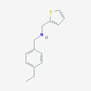 molecular formula C14H17NS B315465 1-(4-ethylphenyl)-N-(thiophen-2-ylmethyl)methanamine 