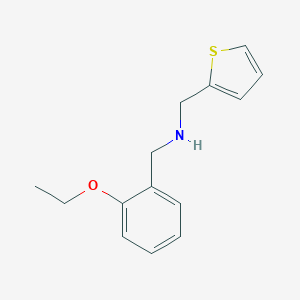 molecular formula C14H17NOS B315467 N-(2-ethoxybenzyl)-N-(2-thienylmethyl)amine 