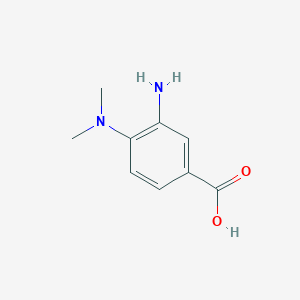 molecular formula C9H12N2O2 B3154676 3-Amino-4-(dimethylamino)benzoic acid CAS No. 78196-46-0