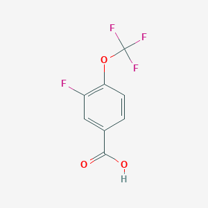 molecular formula C8H4F4O3 B031547 3-氟-4-(三氟甲氧基)苯甲酸 CAS No. 886498-89-1