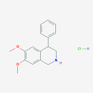 molecular formula C17H20ClNO2 B3154713 6,7-Dimethoxy-4-phenyl 1,2,3,4-tetrahydroisoquinoline hydrocholoride CAS No. 78238-94-5