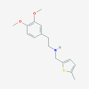 molecular formula C16H21NO2S B315472 2-(3,4-dimethoxyphenyl)-N-[(5-methylthiophen-2-yl)methyl]ethanamine 