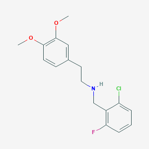 molecular formula C17H19ClFNO2 B315473 N-(2-chloro-6-fluorobenzyl)-2-(3,4-dimethoxyphenyl)ethanamine 