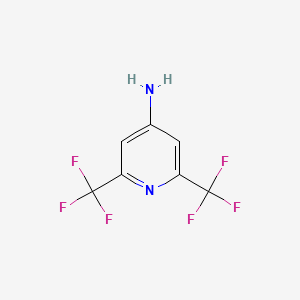 molecular formula C7H4F6N2 B3154774 2,6-Bis-trifluoromethyl-pyridin-4-ylamine CAS No. 78448-45-0