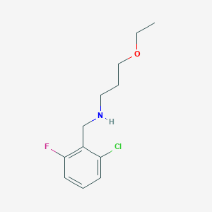 molecular formula C12H17ClFNO B315478 N-(2-chloro-6-fluorobenzyl)-N-(3-ethoxypropyl)amine 
