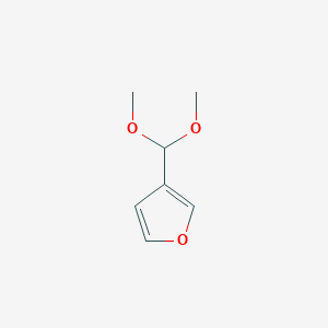 molecular formula C7H10O3 B3154798 3-糠醛二甲缩醛 CAS No. 78520-05-5