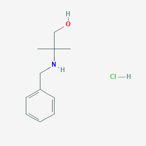 molecular formula C11H18ClNO B3154799 2-(Benzylamino)-2-methyl-1-propanol hydrochloride CAS No. 78533-50-3