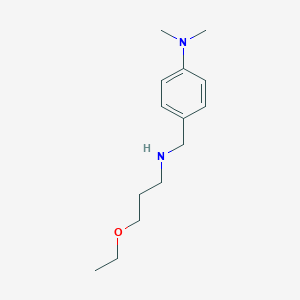 molecular formula C14H24N2O B315481 N-[4-(dimethylamino)benzyl]-N-(3-ethoxypropyl)amine 