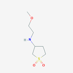 molecular formula C7H15NO3S B3154844 (1,1-二氧代-四氢噻吩-3-基)-(2-甲氧基-乙基)-胺 CAS No. 786637-37-4