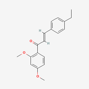 molecular formula C19H20O3 B3154849 (2E)-1-(2,4-Dimethoxyphenyl)-3-(4-ethylphenyl)prop-2-en-1-one CAS No. 786699-15-8