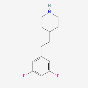 molecular formula C13H17F2N B3154969 4-[2-(3,5-Difluorophenyl)ethyl]piperidine CAS No. 789461-70-7