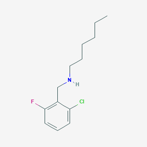 molecular formula C13H19ClFN B315497 N-(2-chloro-6-fluorobenzyl)-N-hexylamine 
