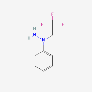 molecular formula C8H9F3N2 B3154994 1-Phenyl-1-(2,2,2-trifluoroethyl)hydrazine CAS No. 790199-66-5