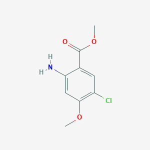 molecular formula C9H10ClNO3 B3155002 Methyl 2-amino-5-chloro-4-methoxybenzoate CAS No. 79025-26-6