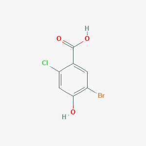 molecular formula C7H4BrClO3 B3155047 5-Bromo-2-chloro-4-hydroxy-benzoic acid CAS No. 791137-26-3
