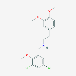 molecular formula C18H21Cl2NO3 B315506 N-(3,5-dichloro-2-methoxybenzyl)-N-[2-(3,4-dimethoxyphenyl)ethyl]amine 
