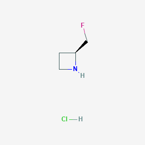 molecular formula C4H9ClFN B3155078 (2S)-2-(氟甲基)氮杂环丁盐酸盐 CAS No. 791614-73-8