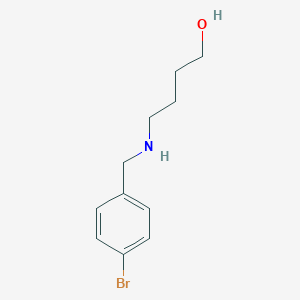 molecular formula C11H16BrNO B315509 4-[(4-Bromobenzyl)amino]-1-butanol 