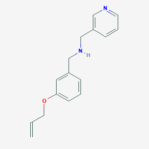 molecular formula C16H18N2O B315510 N-[3-(allyloxy)benzyl]-N-(3-pyridinylmethyl)amine 
