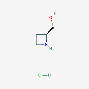 molecular formula C4H10ClNO B3155104 (S)-2-氮杂环丁烷甲醇盐酸盐 CAS No. 791807-66-4