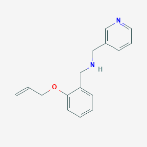 molecular formula C16H18N2O B315511 (2-Allyloxy-benzyl)-pyridin-3-ylmethyl-amine 