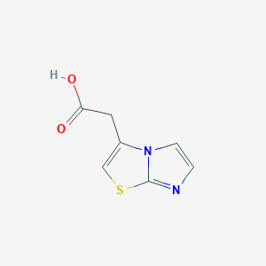 molecular formula C7H6N2O2S B3155113 2-{Imidazo[2,1-b][1,3]thiazol-3-yl}acetic acid CAS No. 79190-64-0