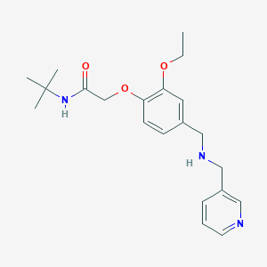 N-tert-butyl-2-(2-ethoxy-4-{[(pyridin-3-ylmethyl)amino]methyl}phenoxy)acetamide