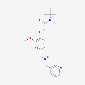 molecular formula C20H27N3O3 B315513 N-(tert-butyl)-2-(2-methoxy-4-{[(3-pyridinylmethyl)amino]methyl}phenoxy)acetamide 