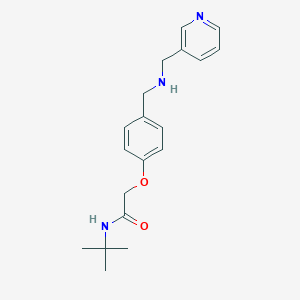 molecular formula C19H25N3O2 B315514 N-tert-butyl-2-(4-{[(pyridin-3-ylmethyl)amino]methyl}phenoxy)acetamide 