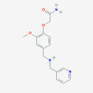 molecular formula C16H19N3O3 B315516 2-(2-Methoxy-4-{[(3-pyridinylmethyl)amino]methyl}phenoxy)acetamide 