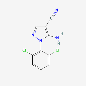 molecular formula C10H6Cl2N4 B3155167 5-amino-1-(2,6-dichlorophenyl)-1H-pyrazole-4-carbonitrile CAS No. 792953-01-6