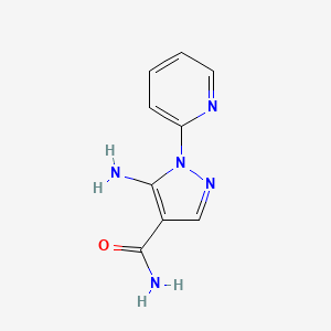 molecular formula C9H9N5O B3155168 5-氨基-1-(2-吡啶基)-1H-吡唑-4-甲酰胺 CAS No. 792953-15-2