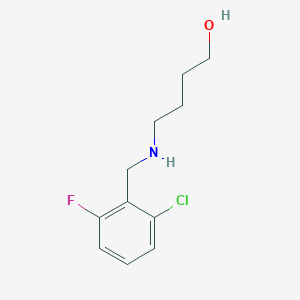 molecular formula C11H15ClFNO B315519 4-[(2-Chloro-6-fluorobenzyl)amino]-1-butanol 