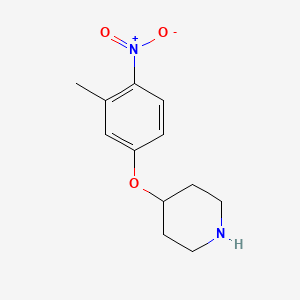 molecular formula C12H16N2O3 B3155190 4-(3-Methyl-4-nitrophenoxy)piperidine CAS No. 793636-66-5