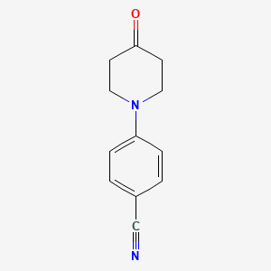 molecular formula C12H12N2O B3155204 4-(4-Oxopiperidin-1-yl)benzonitrile CAS No. 79421-46-8