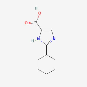 molecular formula C10H14N2O2 B3155211 2-cyclohexyl-1H-imidazole-4-carboxylic acid CAS No. 794495-36-6