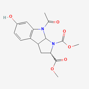 (2S)-dimethyl 8-acetyl-6-hydroxy-3,3a,8,8a-tetrahydropyrrolo[2,3-b]indole-1,2(2H)-dicarboxylate