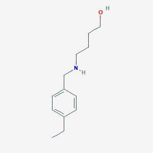 molecular formula C13H21NO B315524 4-[(4-Ethylbenzyl)amino]-1-butanol 