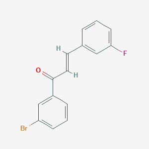 (E)-1-(3-bromophenyl)-3-(3-fluorophenyl)prop-2-en-1-one