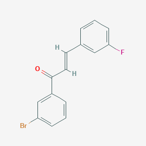 molecular formula C15H10BrFO B3155300 (E)-1-(3-bromophenyl)-3-(3-fluorophenyl)prop-2-en-1-one CAS No. 796988-08-4