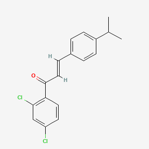 (2E)-1-(2,4-Dichlorophenyl)-3-[4-(propan-2-yl)phenyl]prop-2-en-1-one